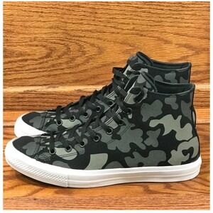 Converse Chuck Taylor All Star II Hi Camo Charcoal Black Shoes Size Men 10